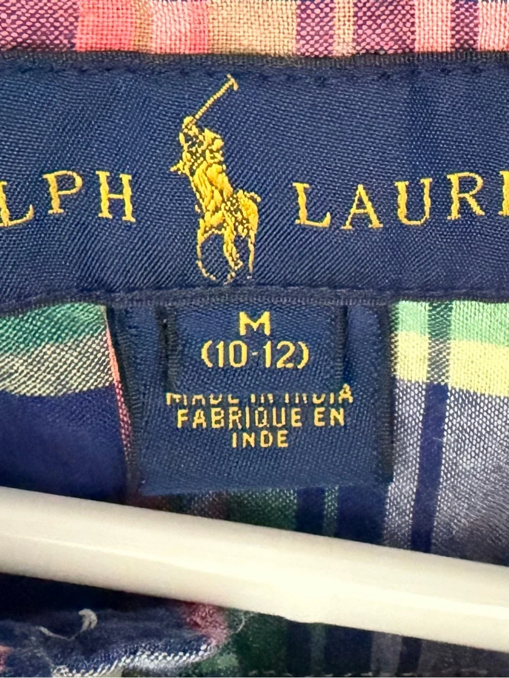 Ralph Lauren Boys' Short-Sleeve Plaid Button-Down Shirt - M 10-12